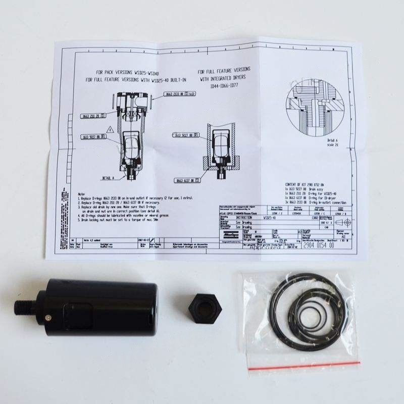 Originaal 2904500069 Atlas Copco WSD vee eraldajad WSD25 WSD80 WSD250 WSD750