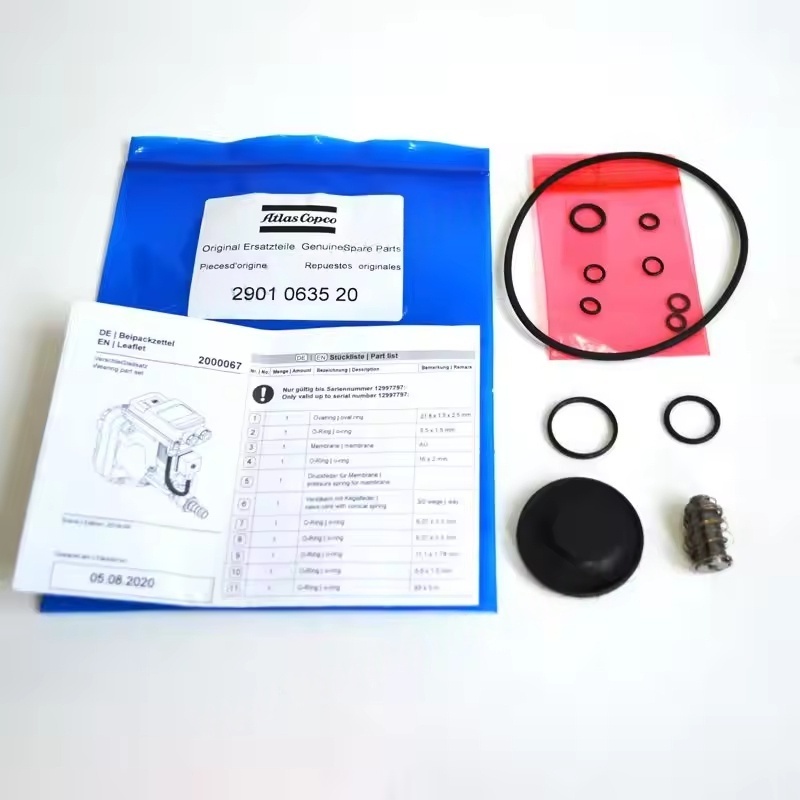 Original 2901063520 Atlas Copco EWD330 Elektrooniline äravooluventiil Solenoid klapi hoolduskomplekt