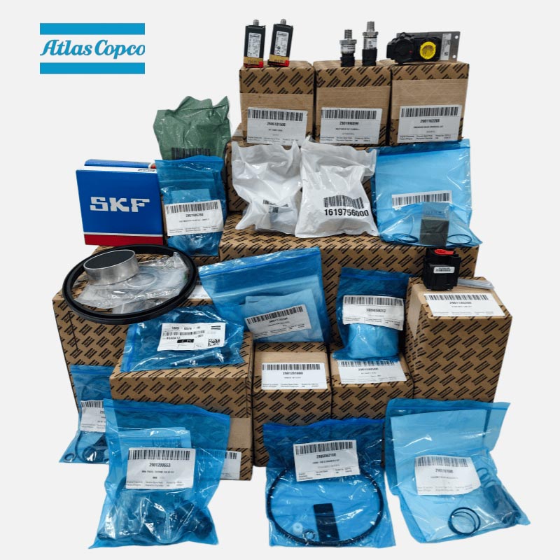 Atlas Copco õhukompressori varuosad Originaalõlifilter Õhufiltri rõhuandur solenoidklapp Filtri klapi hoolduskomplekt