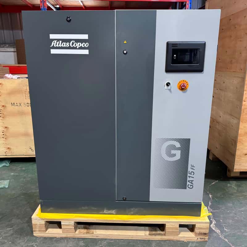 Atlas Copco GA15 FF 15 kW õli sissepritsega pöörleva kruviga õhukompressoriga integreeritud kuivati ​​7,5 13 baari