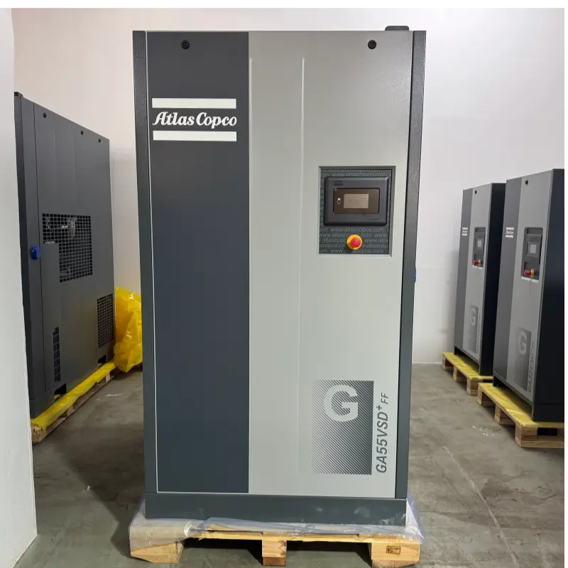 Atlas Copco GA55VSD+FF 55kW 75HP õli sissepritsega kruviõhukompressor originaal tööstuslikule