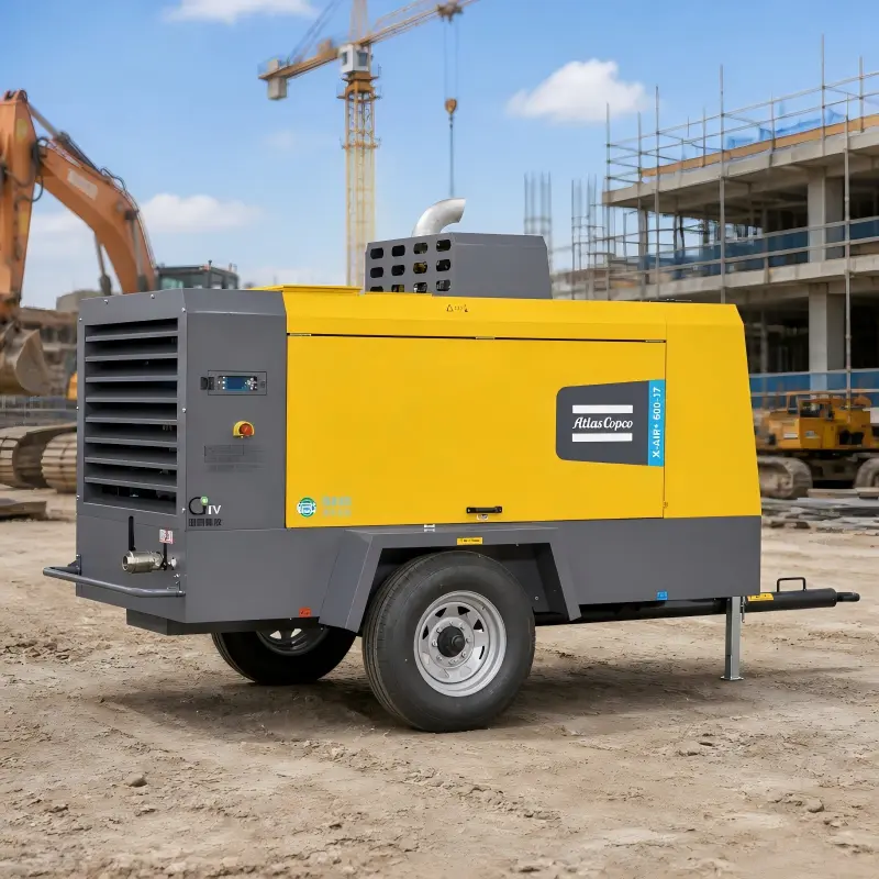 Atlas Copco X-Air+600-17 kaasaskantav diiselkompressor 154kW originaal