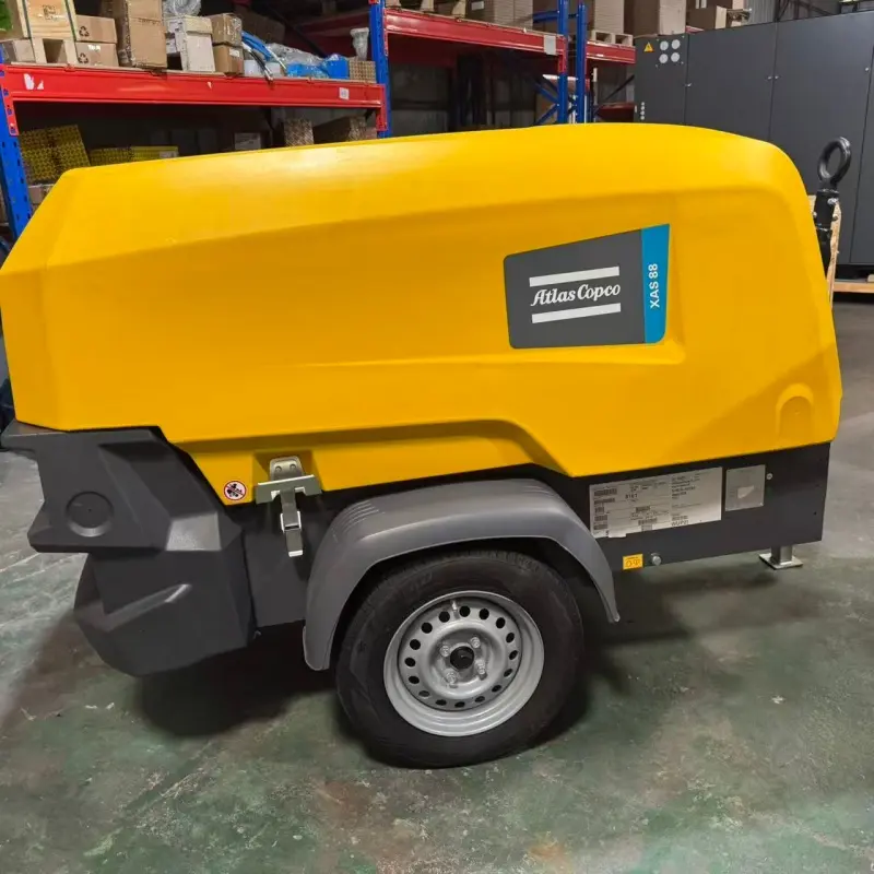 Atlas Copco XAS 88 KD kaasaskantav diiselõhukompressor ehitus Kaevandus ehtne