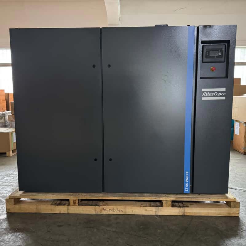 Atlas Copco ZT55 VSD FF | Õlivaba õhukompressor 55 kW farmaatsia-toiduainetööstuse klassi 0 jaoks